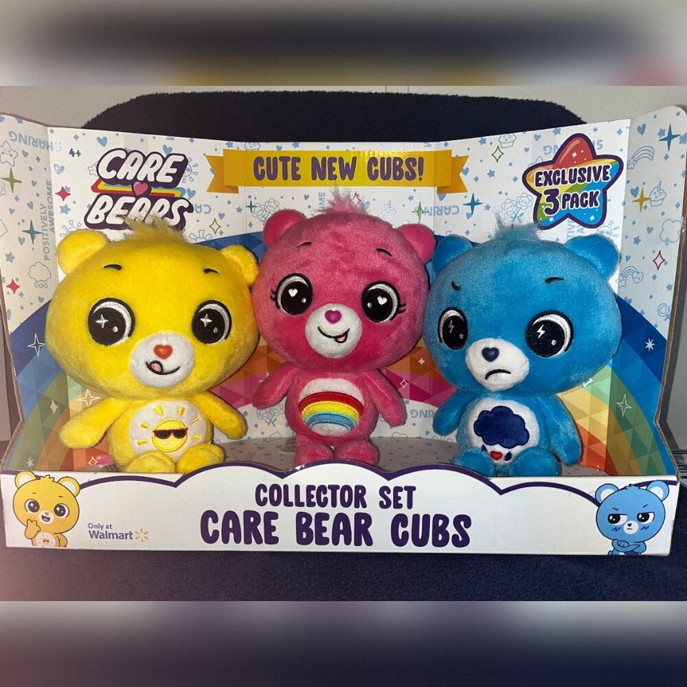 Care Bears 3-Pack Care Bear Cubs Exclusive Collector Set Brand New!